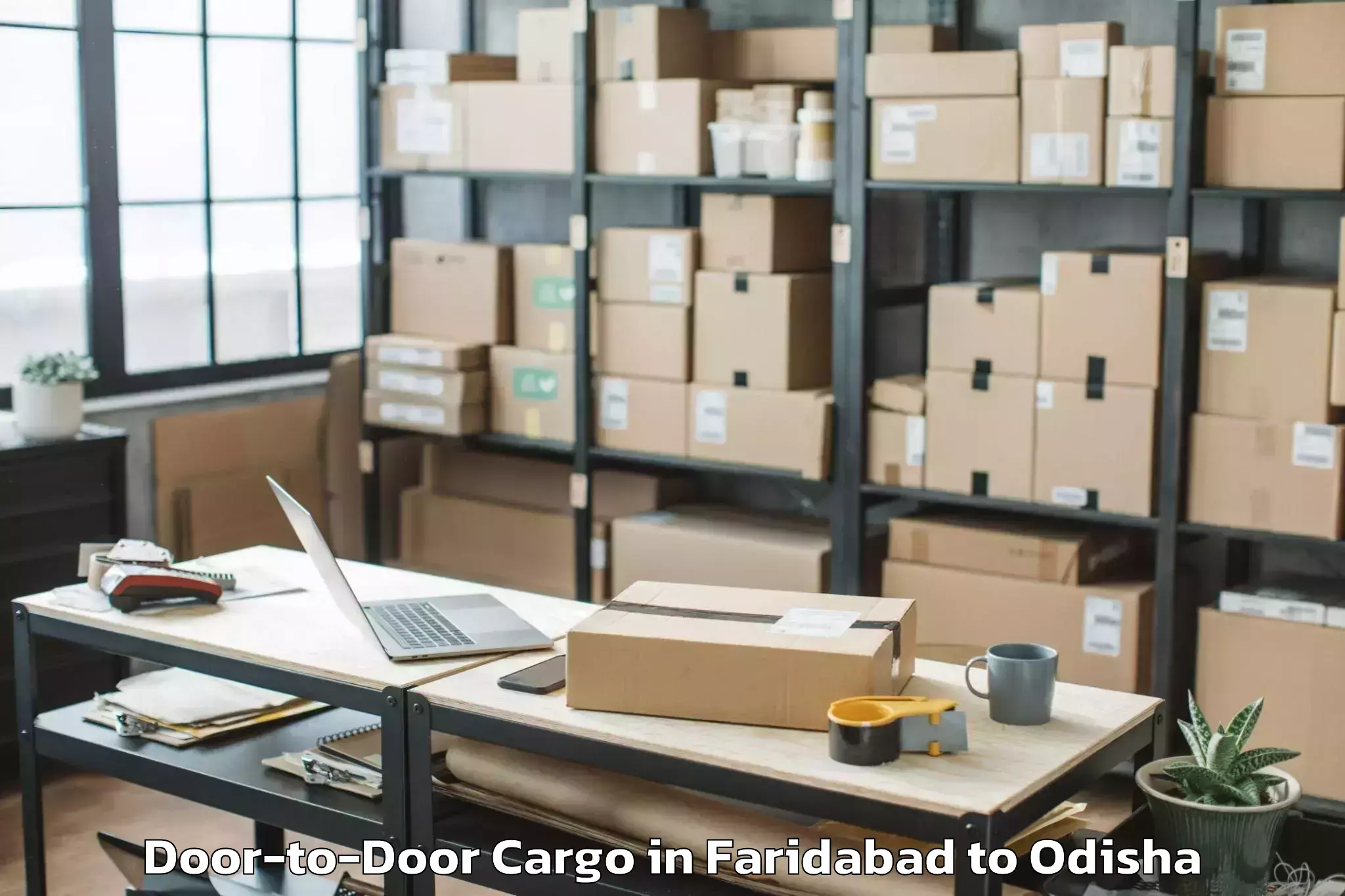 Top Faridabad to Kiit University Bhubaneswar Door To Door Cargo Available